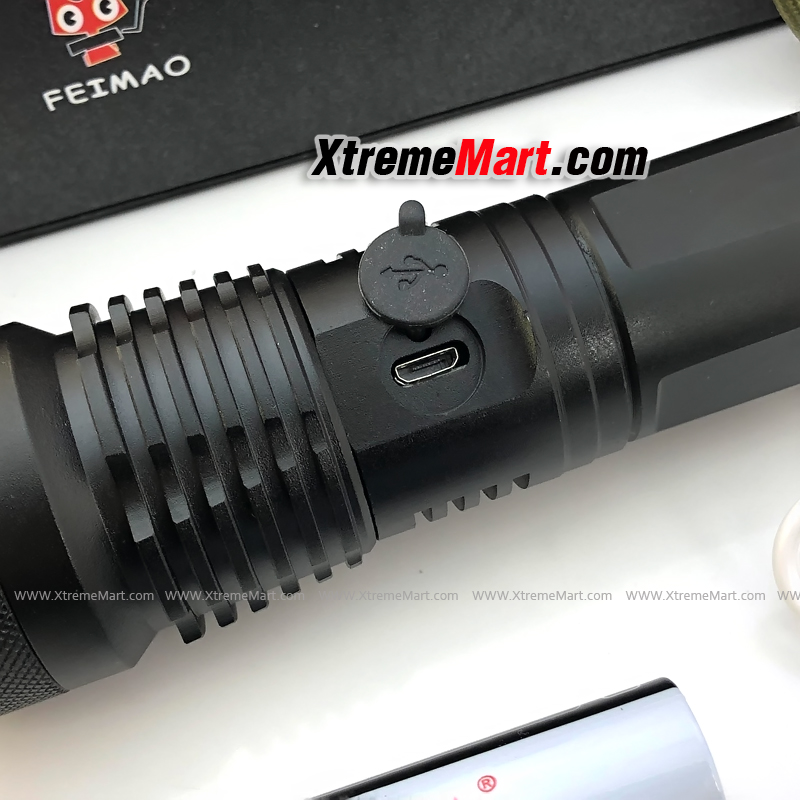 ชุดเซตไฟฉายซูม Ultrafire FA-X71-P99 หลอด P90 2000LM แสงขาว 5 โหมด LED Zoom Flashlight (ชุดละ)