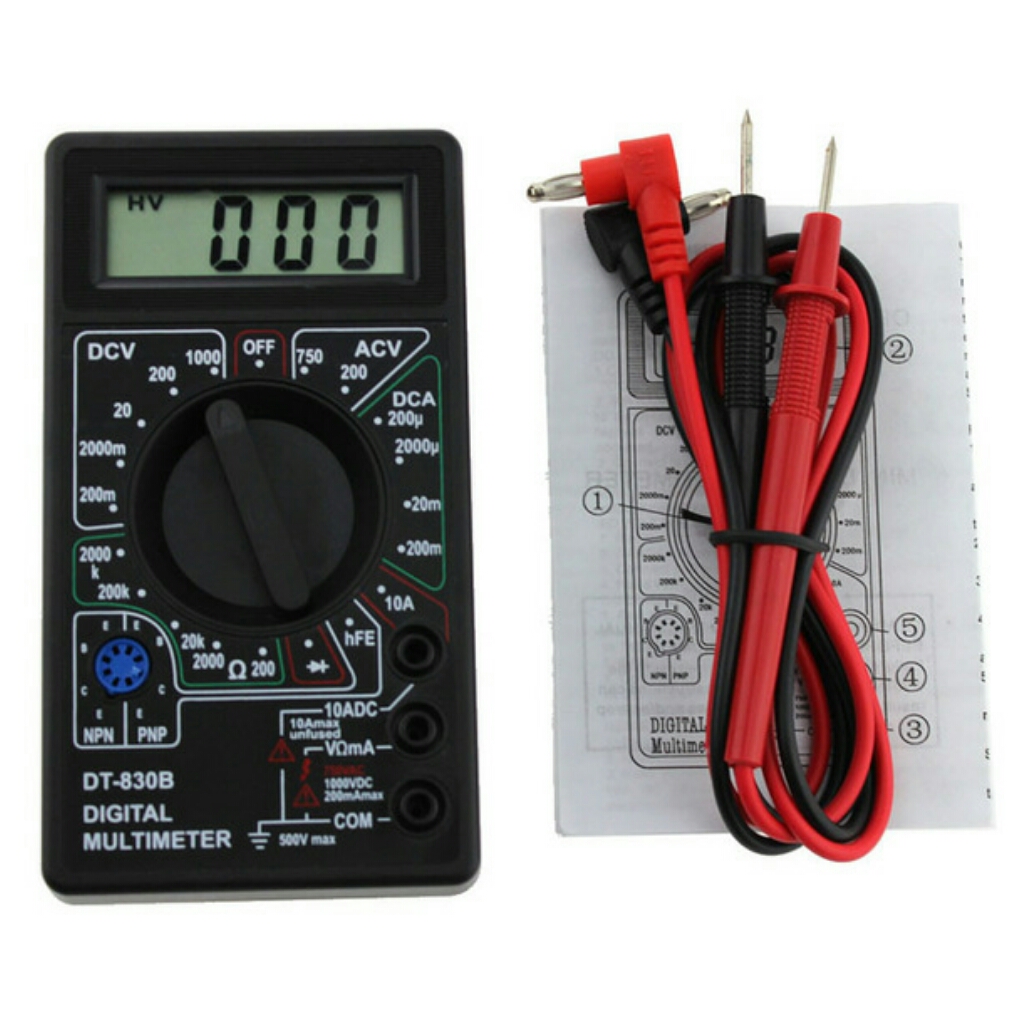 เครื่องวัดดิจิตอลมัลติมิเตอร์Digital Multimeterรุ่นDT830B