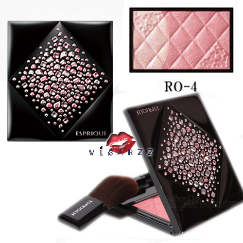 (เคส+รีฟิล #RO-4) Kose Esprique Glow Cheek Set บลัชออนเนื้อเนียนที่ไล่ระดับเข้ม-อ่อน พร้อมประกายกลิตเตอร์ สามารถใช้เป็นไฮไลท์ ช่วยให้ใบหน้าดูมีมิติได้อีกด้วย