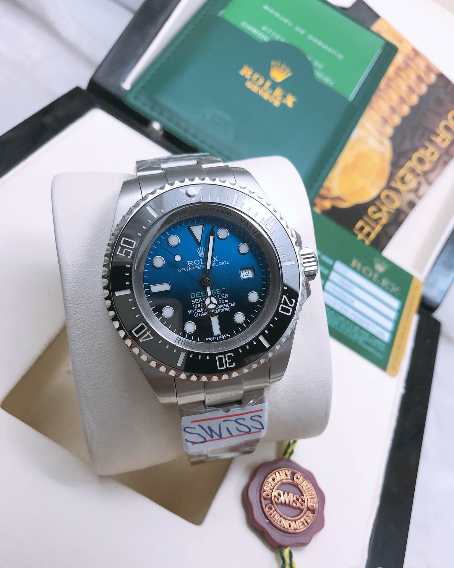 นาฬิกา Rolex Deepsea D-Blue 126660 Swiss Grade งานสวิสจากโรงงาน YZ Factory ลงเครื่อง ETA2824
