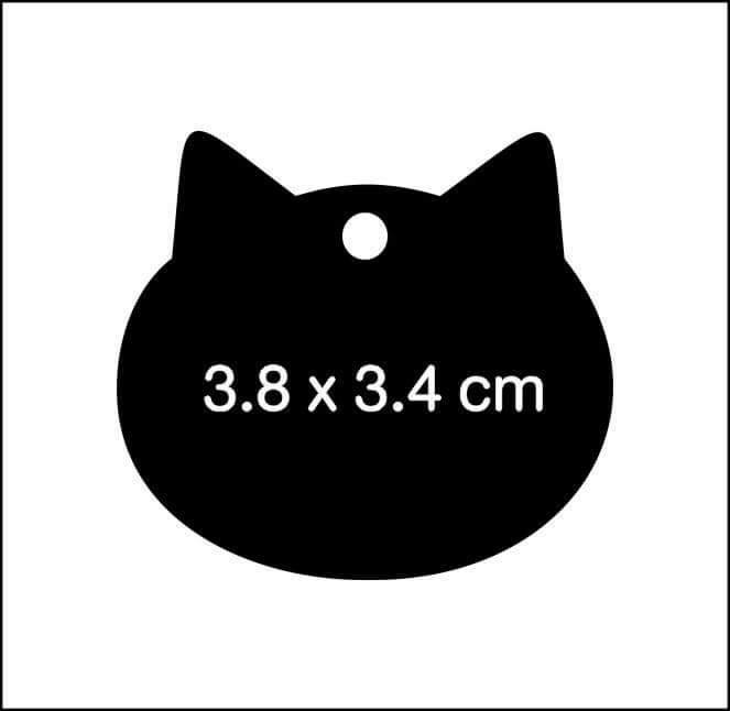 แบบหน้าแมว ขนาด 3.8x3.4 cm