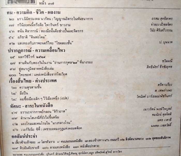 ถนนหนังสือ ฉบับที่ 37