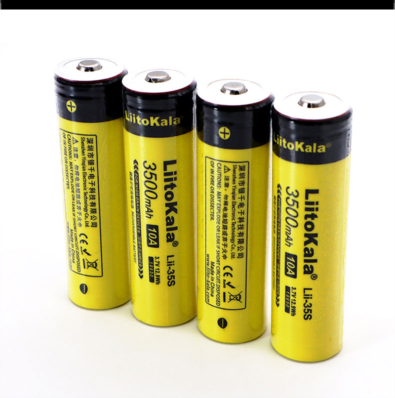 แบตเตอรี่ชาร์จได้ LiitoKala 18650 Lii-35S หัวนูน 3.7V Li-ion 3500mAh (ของแท้ ความจุเต็ม) Lithium battery (ก้อนละ)