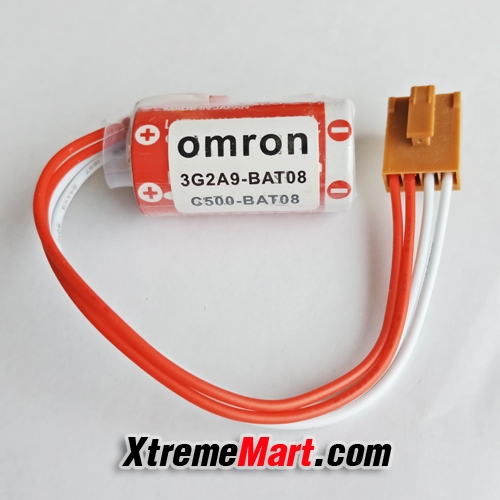 แบตเตอรี่ Omron 3G2A9-BAT08 C500-BAT08 Maxell ER 17/33 3.6V 1600 mAh PLC Battery with Plug(ก้อนละ)