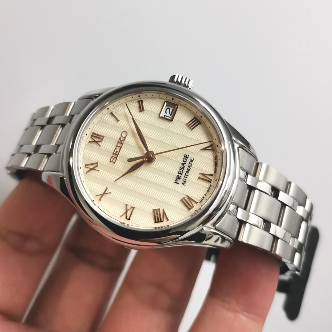 Karnvera Shop นาฬิกาข้อมือผู้หญิง Seiko Ladies Presage Automatic Watch SRPF47J1 (Made in Japan)