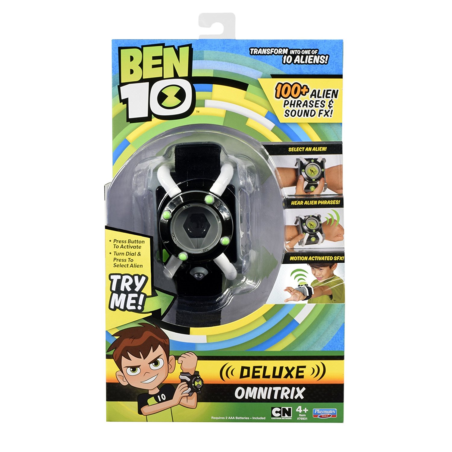 นาฬิกาข้อมือแปลงร่างเสมือนจริง Playmates Toys Ben10 Omnitrix (Deluxe)