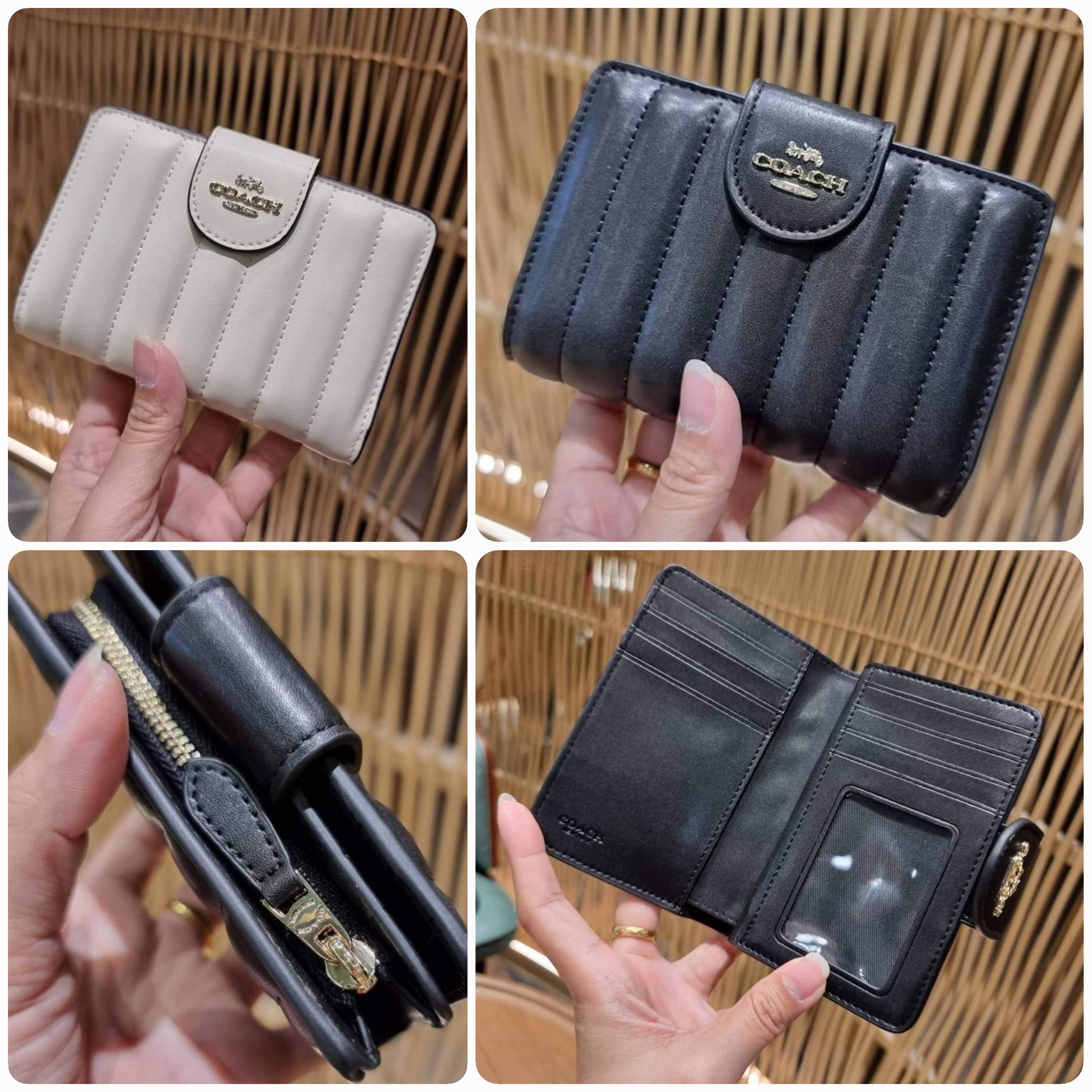 COACH C3454 MEDIUM CORNER ZIP WALLET (แอดไลน์ก่อนสั่งซื้อ)
