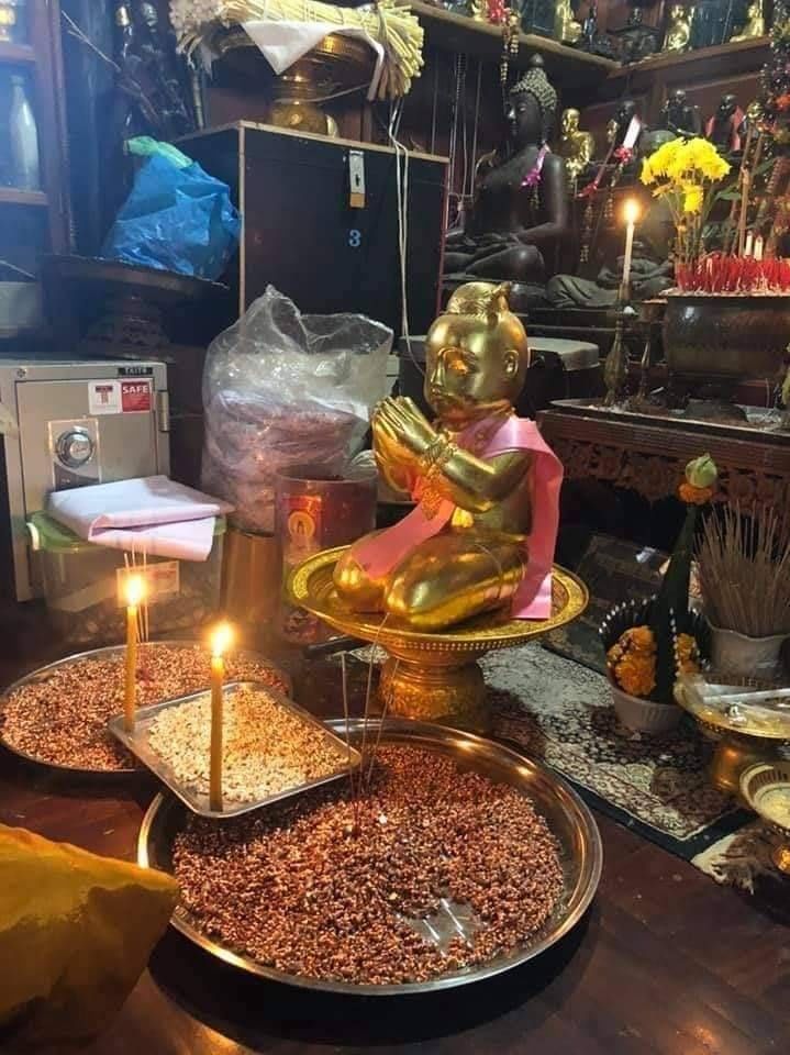 กุมาร หนูทองวลี เนื้อทองแดง ฐานก้นอุดผง ปี2563 #รับประกันแท้ - พระอาจารย์ปืน วัดลาดชะโด จ.อยุธยา