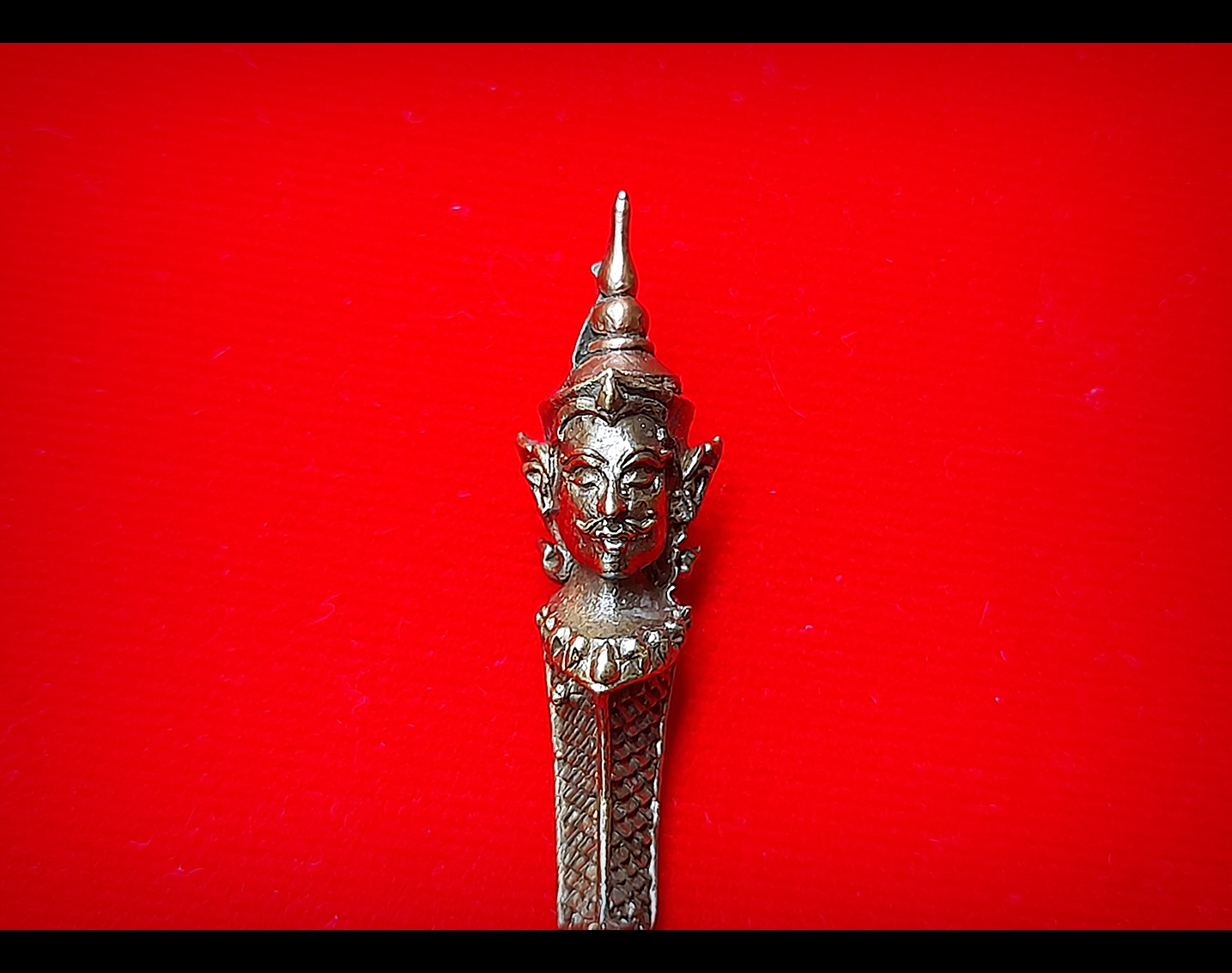 มีดหมอท้าววิรูปักษ์ (ท้าววิรูปักษ์ เทวดาผู้เป็นใหญปกครองพญานาค) หล่อนำฤกษ์ เนื้อสัตตะโลหะ (พิเศษ(เฉพาะหล่อนำฤกษ์)) ปี2564 #รับประกันแท้ - หลวงพ่อหนุน วัดพุทธโมกข์