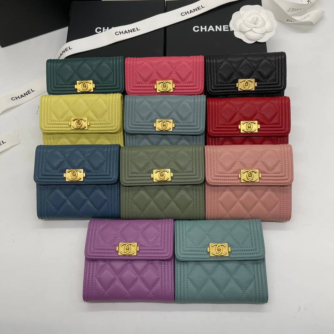 กระเป๋าสตางค์ cn boy wallet ใบสั้น หนังแท้