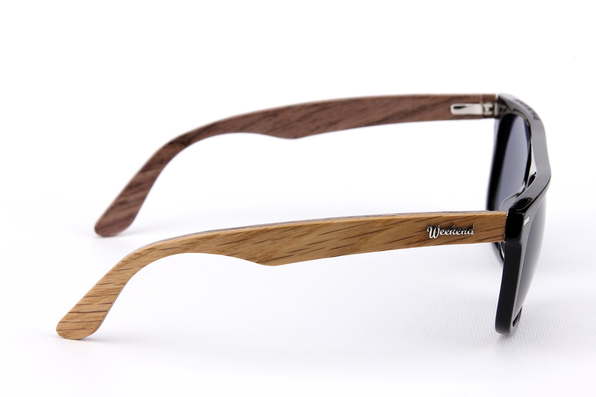 แว่นกันแดดขาไม้ Weekend Duet Collection Berlin Black (Light)