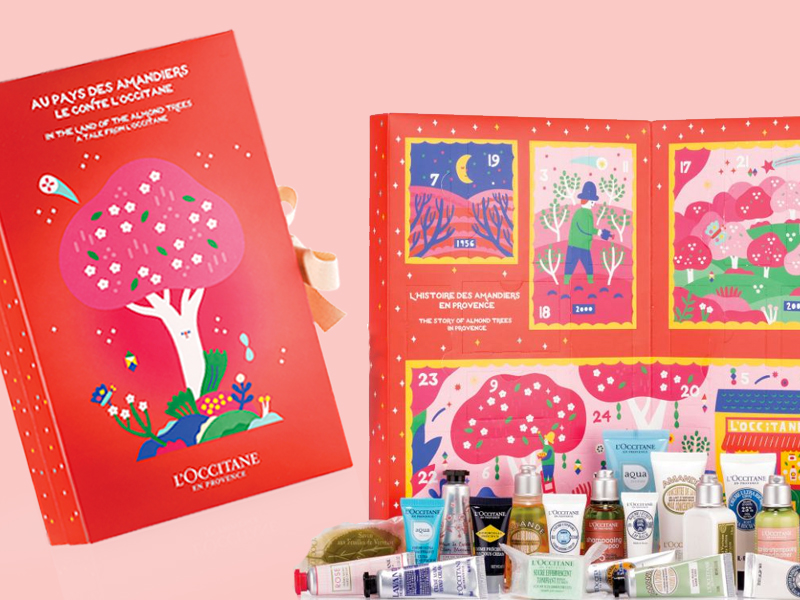 L'Occitane Classic Advent Calendar A Tale from Loccitane ชุดของขวัญ 24 ชิ้น ประจำปี 2019 ด้วยดีไซน์ที่โดดเด่นสะดุดตา ลวดลายกล่องของขวัญที่ถูกประดับประดาด้วยกลุ่มดาวร้อยเรียงสื่อถึงการแบ่งปัน เตือนให้เราระลึกถึงช่วงเวลาแห่งเทศกาลคริสต์มาส ซึ่งถือเป็นช