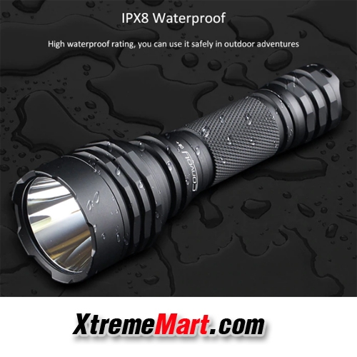 ไฟฉายพกพา Convoy C8+ SST40 แสงขาว 2000LM LED Portable Flashlight (สีดำ)
