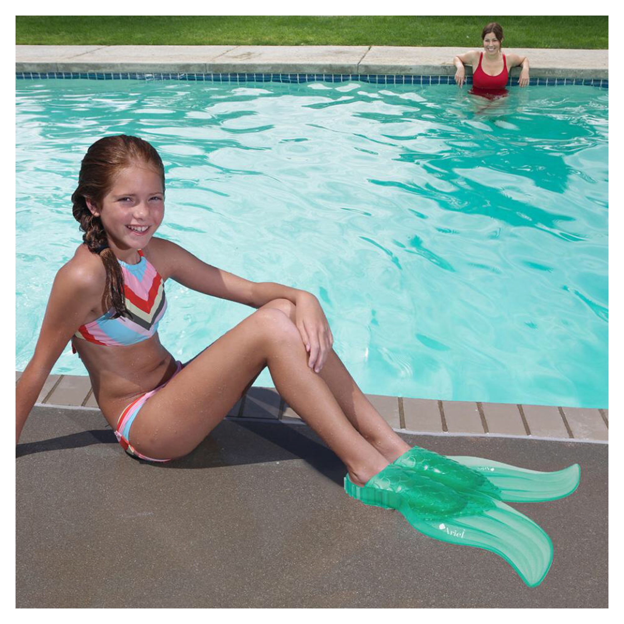 ครีบนางเงือกสำหรับเด็ก SwimWays Disney Princess Mermaid Tail Swim Fins