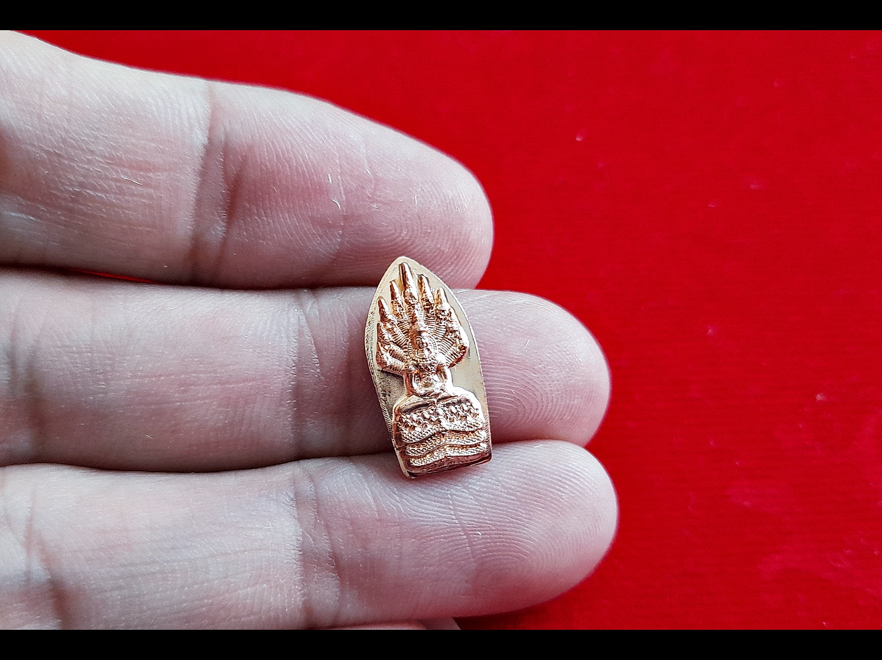 เหรียญพระนาคปรก(พญานาคปรก9หัว) หลัง พระราหู (#เสาร์กับราหู#เป็นคู่มิตร#หนุนเสริมกัน) เนื้อทองแดง(ผสมชนวน) (ขนาดเล็ก) ปี2564 - หลวงพ่อเล็ก วัดท่าขนุน