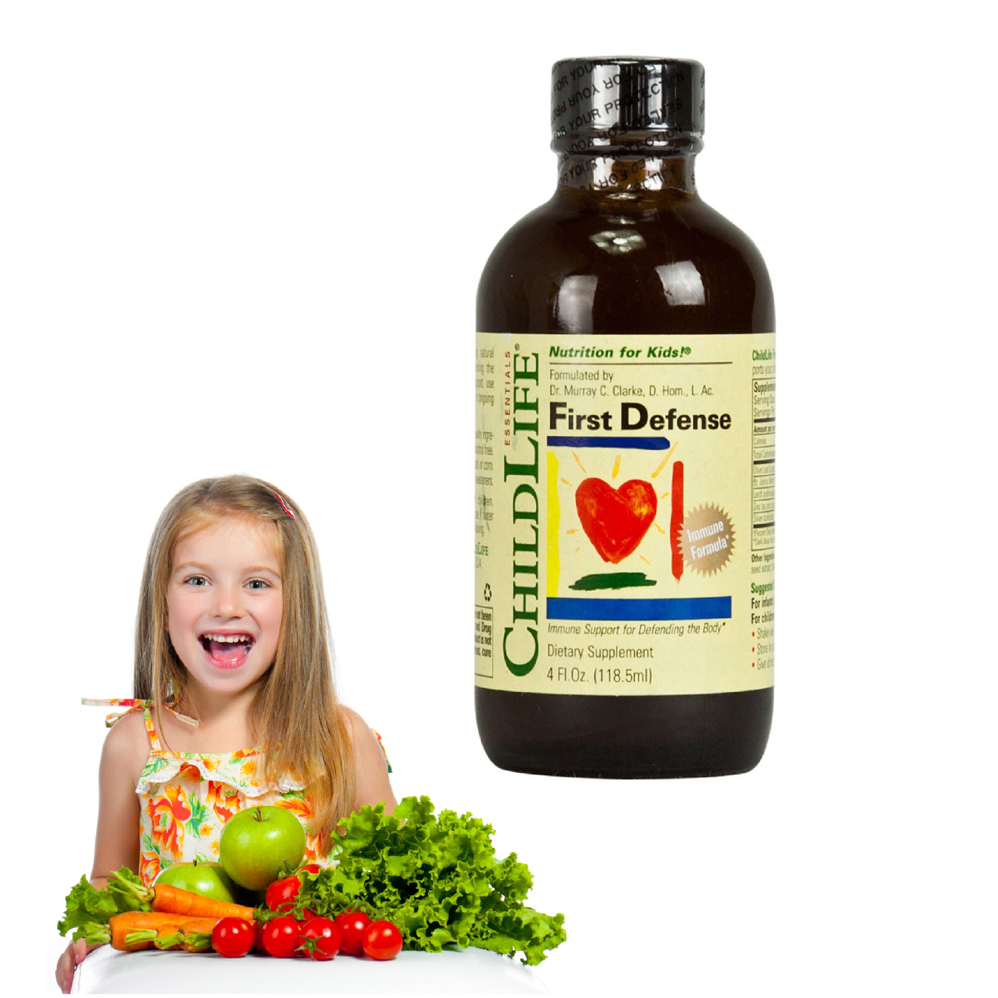 สมุนไพรเสริมภูมิต้านทานชนิดเข้มข้นพิเศษ ChildLife Essentials First Defense : Immune Support for Defending the Body