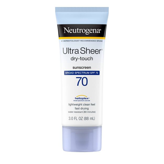 โลชั่นกันแดดสำหรับผิวหน้าและผิวกาย Neutrogena Ultra Sheer Dry-Touch Sunscreen Lotion SPF 70