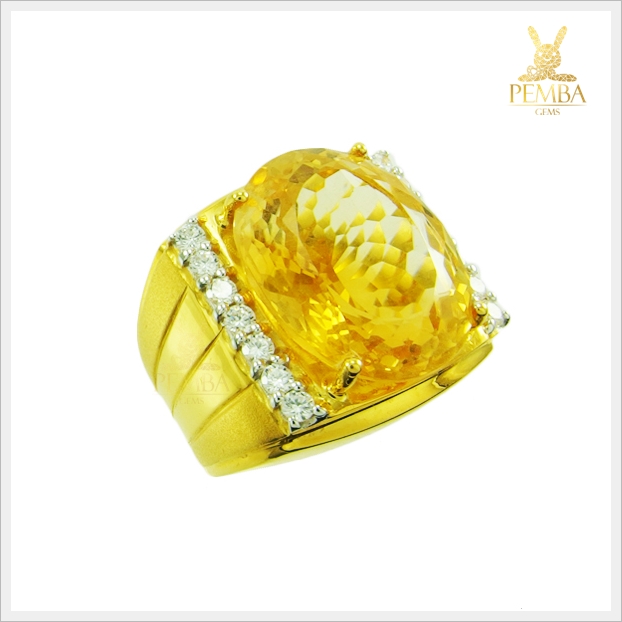 แหวนพลอยซิทรินแท้ แหวนพลอยสวยๆ (สามารถสั่งทำได้ค่ะ)