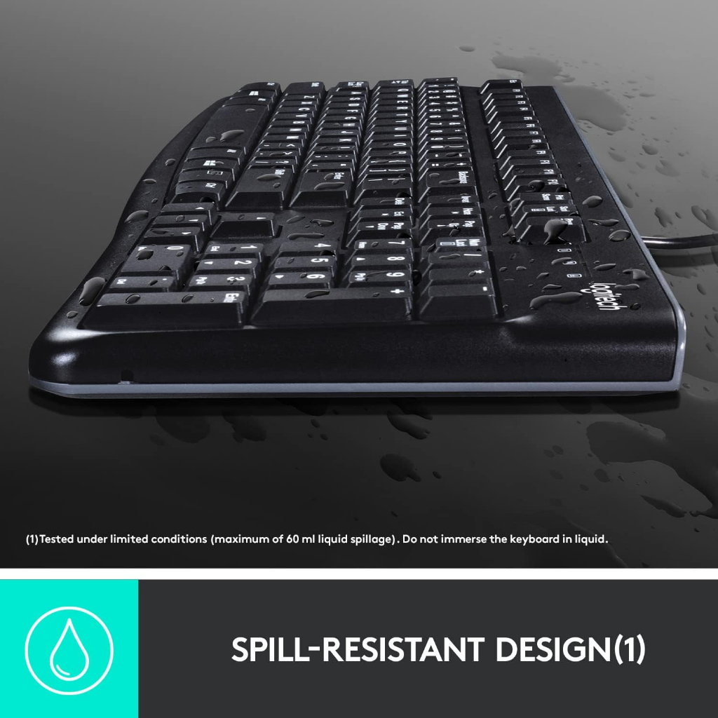 คีย์บอร์ด Logitech K120 USB Wired Standard Keyboard