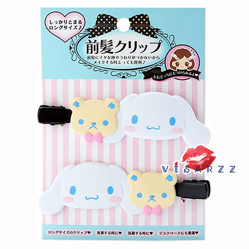 (#6411 Cinnamoroll) Sanrio Hair Clip กิ๊บติดผมญี่ปุ่น 1 คู่ สุดคิวท์