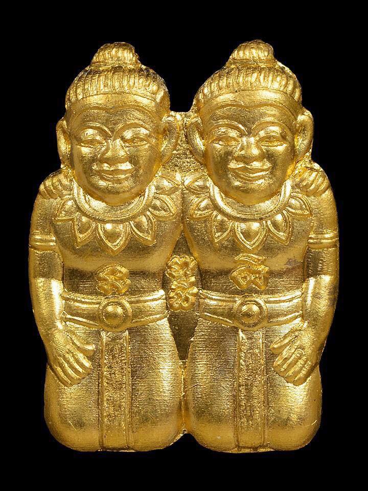 กัณหา-ชาลี เนื้อทองฝาบาตร ปี2561 รุ่นรวยไม่เลิก61 (หลวงพ่อเล็ก วัดท่าขนุน ปลุกเสก วัดสี่แยกเจริญพร นครปฐม)