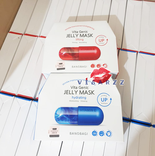 Exp.10/25 (สีเขียวอ่อน Relaxing) Banobagi Vita Genic Jelly Mask Up Vitamin มาส์กหน้า บาโนบาจิ ฉายามาส์กคุณหมอ คิดค้นและพัฒนาโดยทีมแพทย์ผิวหนังจากโรงพยาบาลบาโนบากิ
