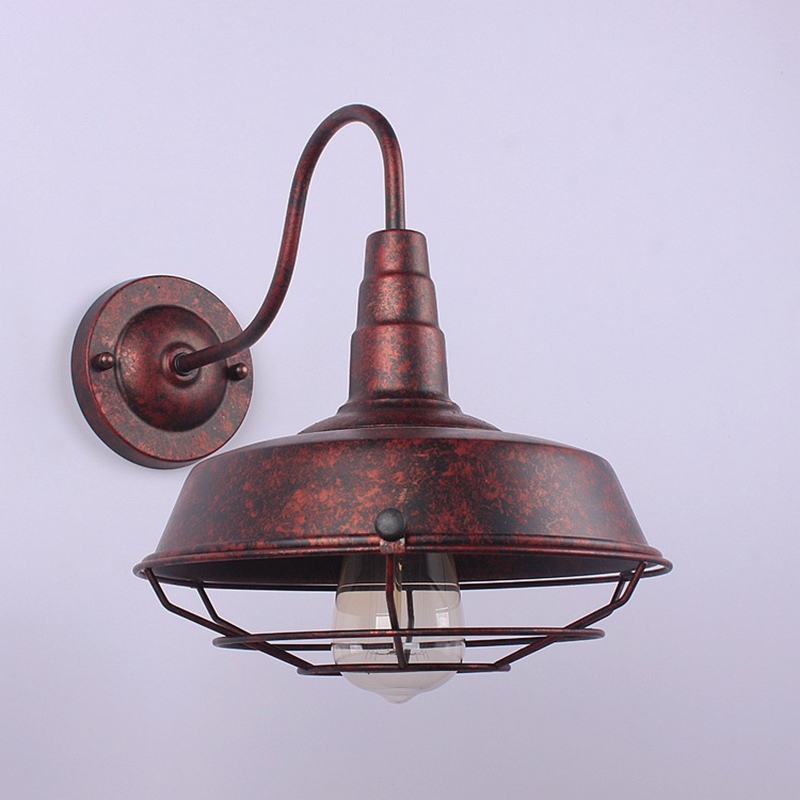 โคมไฟติดผนังสไตล์วินเทจแบบมีตะแกรง [W0301]