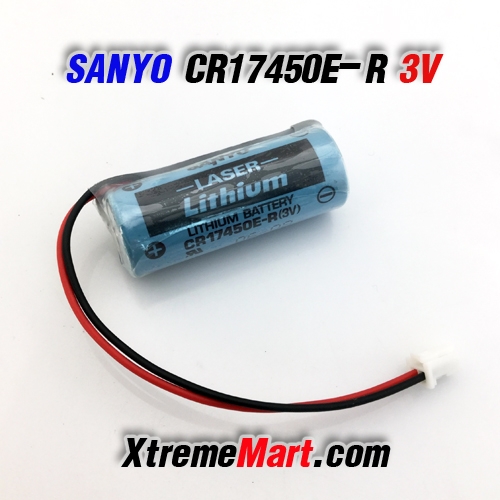 แบตเตอรี่ Sanyo CR17450E-R 3V 2000mAh Li-ion PLC Industrial Battery ขั้วสีขาว (ก้อนละ)