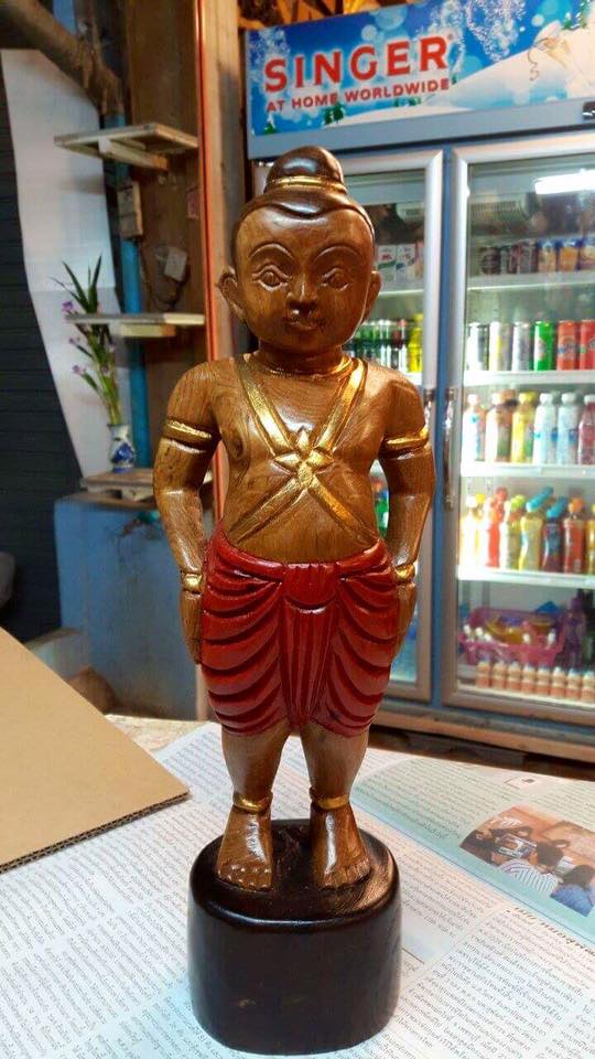 กุมารทอง แกะสลัก ไม้สักทอง (องค์เปล่ายังไม่ปลุกเสก)