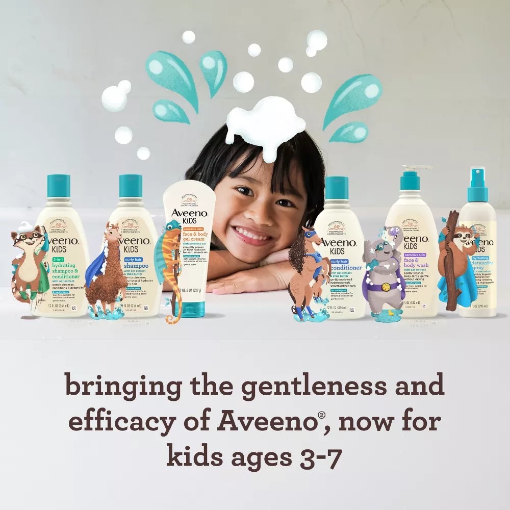 เจลครีมบำรุงสำหรับเด็ก Aveeno Kids Face & Body Gel Cream with Prebiotic Oat