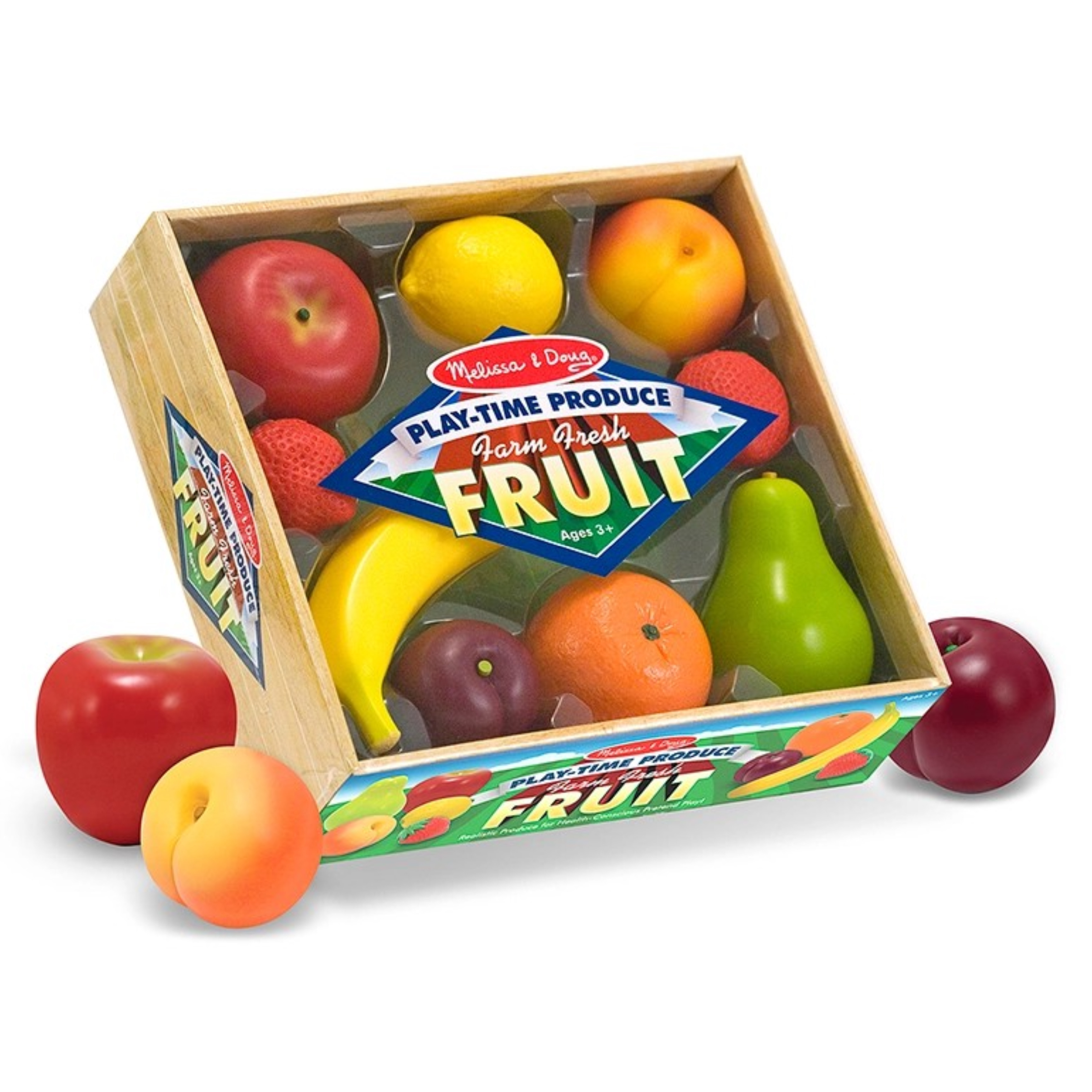 ชุดของเล่นผลไม้จำลอง Melissa & Doug Play-Time Produce - Farm Fresh Fruit