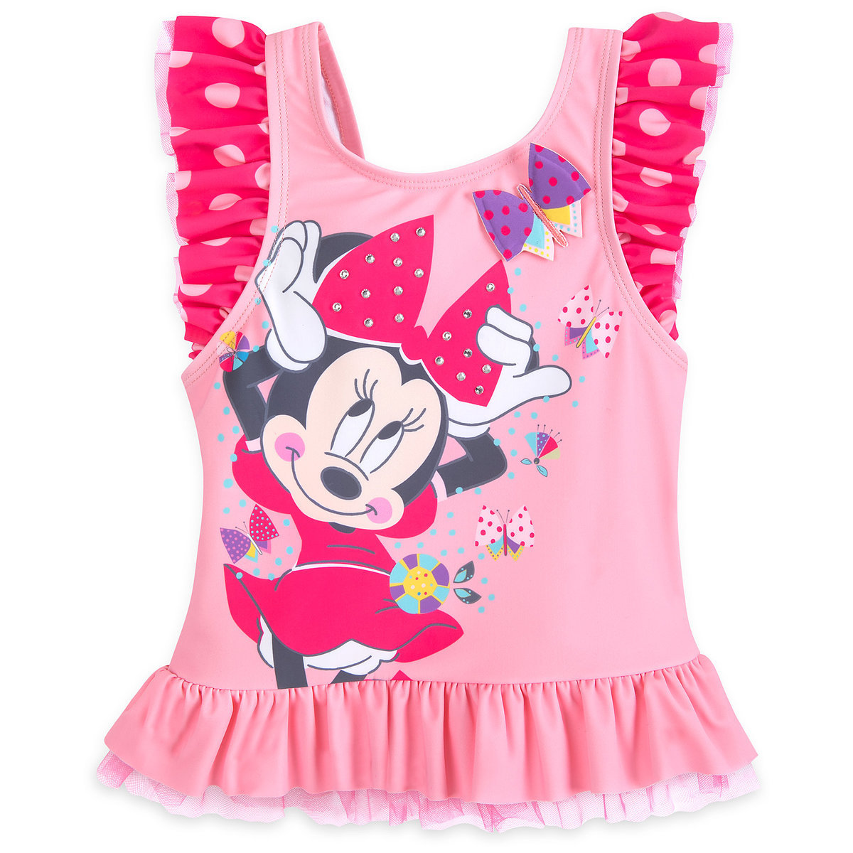 ชุดว่ายน้ำสำหรับเด็ก Disney Deluxe Swimsuit for Girls (Minnie Mouse)