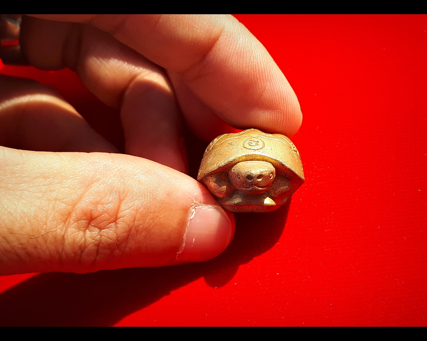 เต่าพยนต์ เนื้อรวมชนวนโลหะ หลวงพ่อกวย วัดโฆสิตาราม รุ่นแรงครู ปี2560 (พิธีเสกใหญ่)