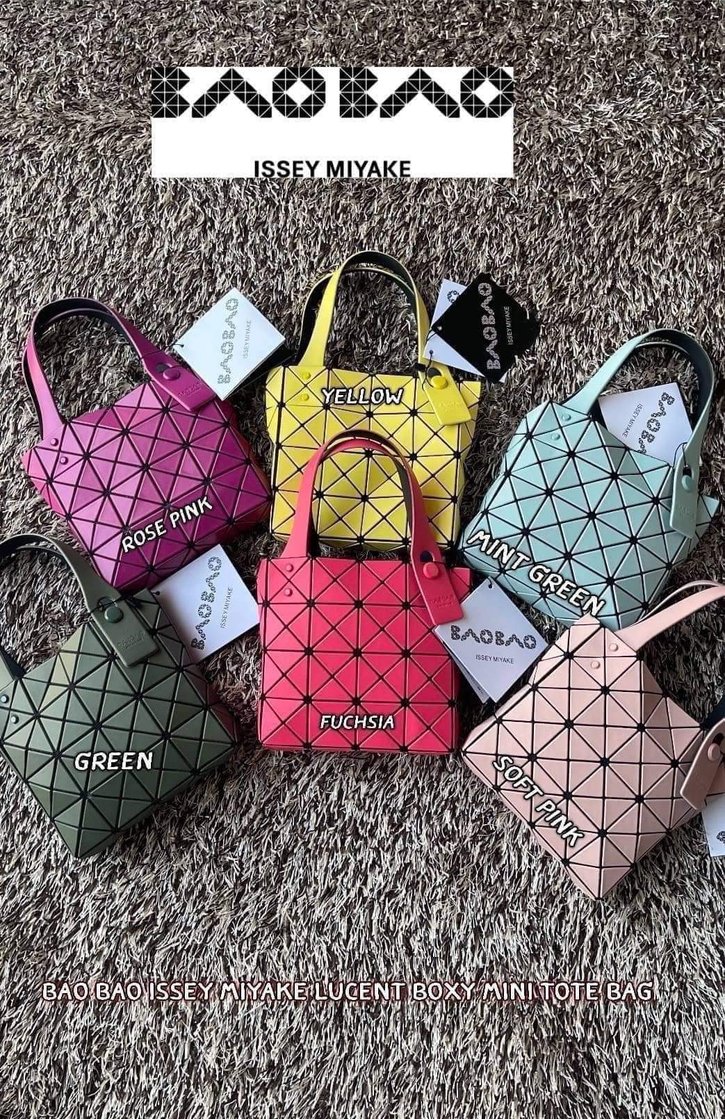 BAO BAO ISSEY MIYAKE LUCENT BOXY MINI TOTE BAG (แอดไลน์ก่อนสั่งซื้อ)