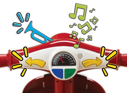 รถจักรยานสามล้อทรงเวสป้า Radio Flyer Classic Lights & Sounds Trike (Pink)