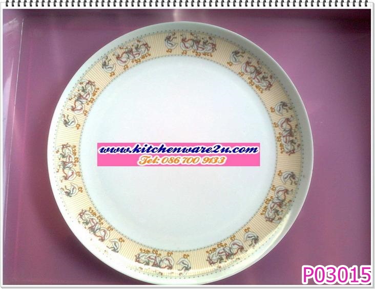 P03015 ถาดเมลามีน กลม 12 นิ้ว ราคาส่งต่อ 1 โหล (คลิ๊กที่สินค้าเพื่อดูรายละเอียด)