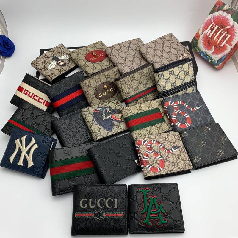 กระเป๋าสตางค์ gc ใบสั้น หนังแท้