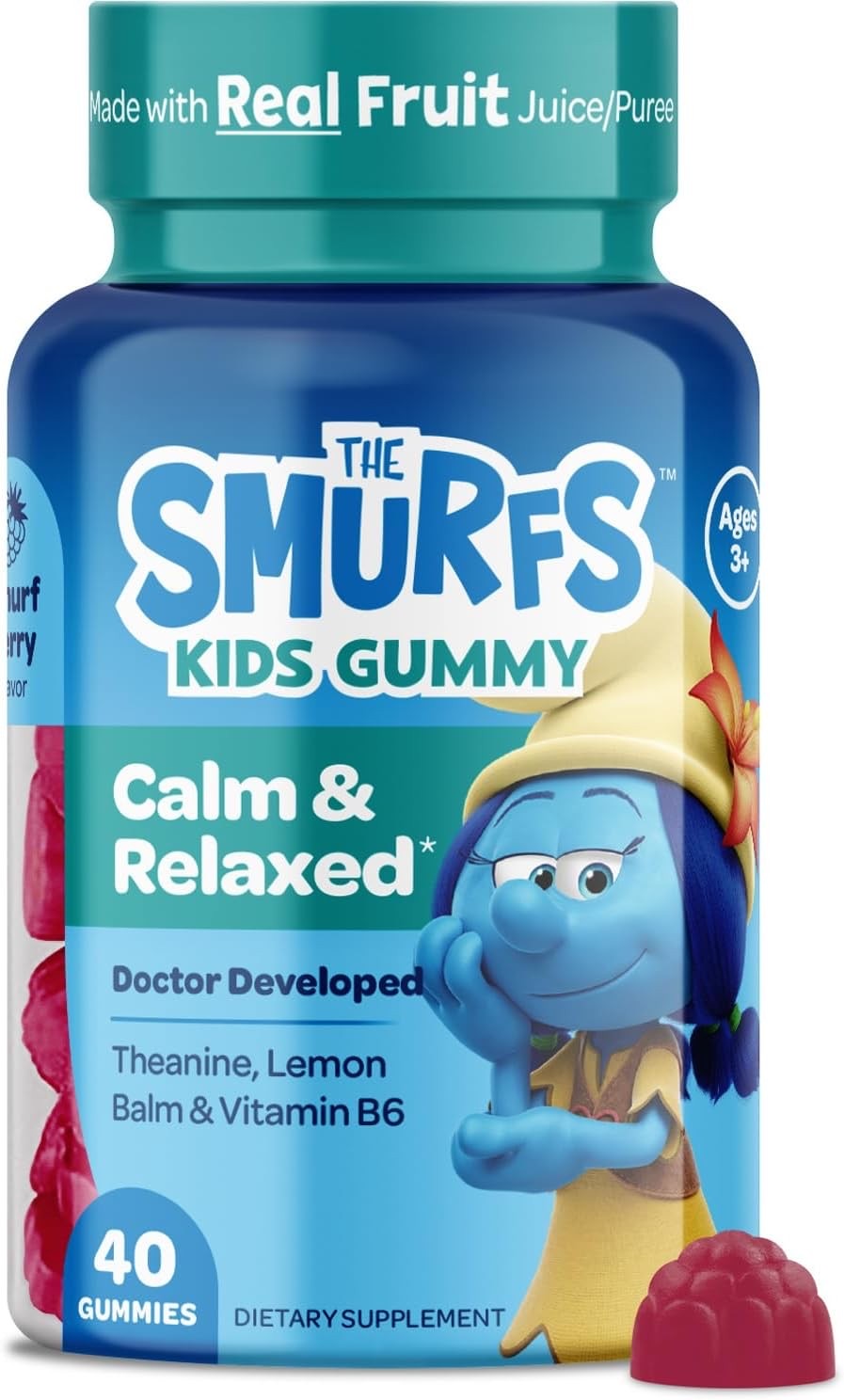 วิตามินชนิดกัมมี่สำหรับเด็ก The SMURFS Kids Gummy - Calm & Relaxed