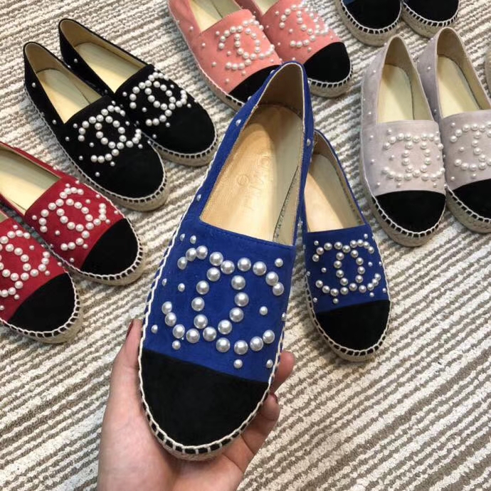 รองเท้า cn flat espadrilles lamb skin 34-42