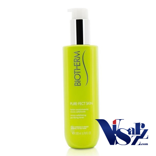 Biotherm Pure-fect Skin Micro-Exfoliating Purifying Toner 200mL โทนเนอร์ เหมาะสำหรับผิวหน้ามัน ช่วยในการควบคุมสมดุลของน้ำมันบนใบหน้า ให้ผิวสดชื่นและอ่อนนุ่ม ลดความมันและไม่แห้งตึง ให้ผิวแลดูสุขภาพดีอย่างเป็นธรรมชาติ