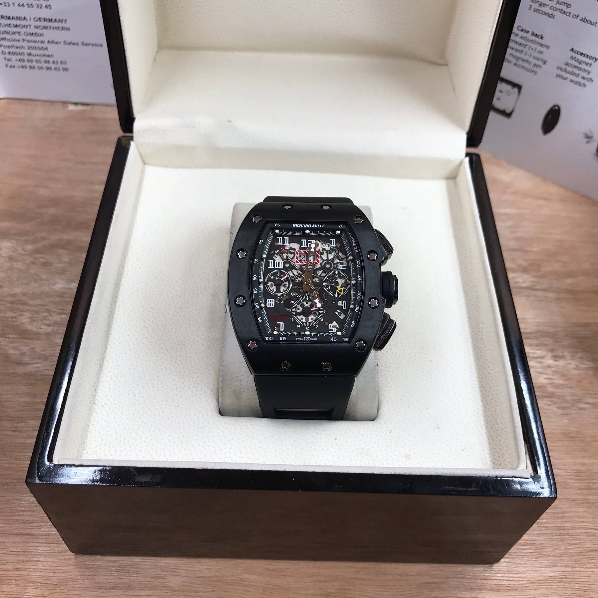 นาฬิกา Richard Mille RM11-FM Black - งาน Mirror Swiss