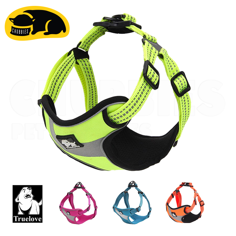 C126 TRUELOVE TH Pet Harness Reflector ปลอกคอรัดอกสุนัขสะท้อนแสง ป้องกันอันตรายจากการกระชาก ฮาเนสสุนัขแบบรัดอก
