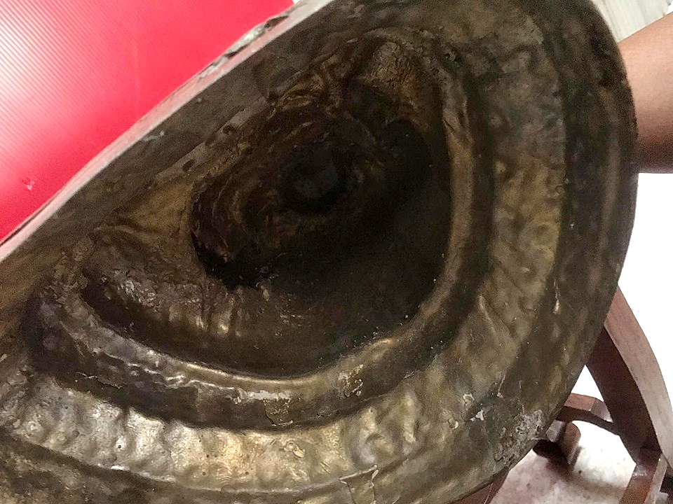 รูปหล่อ หลวงปู่พระสังกัจจายน์ จีวรลายดอกพิกุล เนื้อทองเหลือง (หน้าตัก9นิ้ว ลึก8นิ้ว สูง13.5นิ้ว)