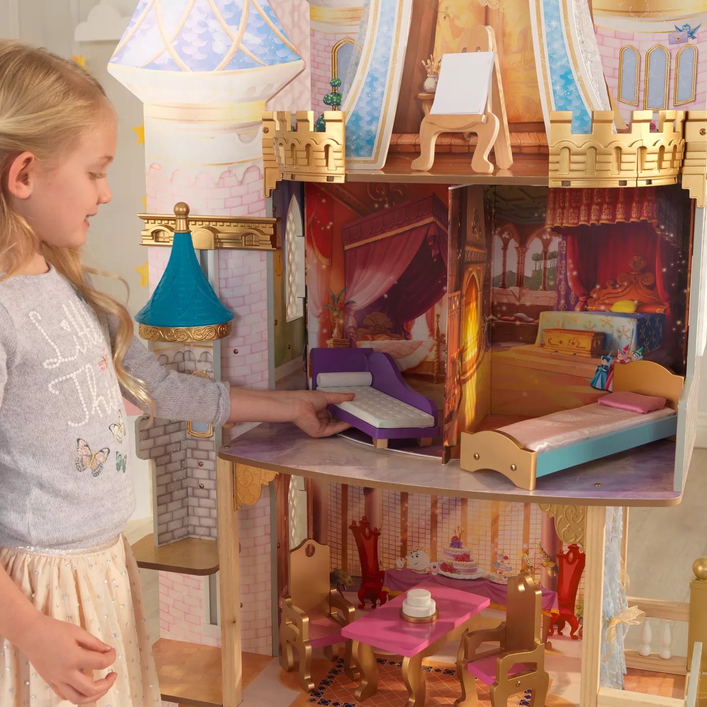 บ้านตุ๊กตาทรงปราสาทเจ้าหญิง KidKraft Disney Princess Royal Celebration Dollhouse