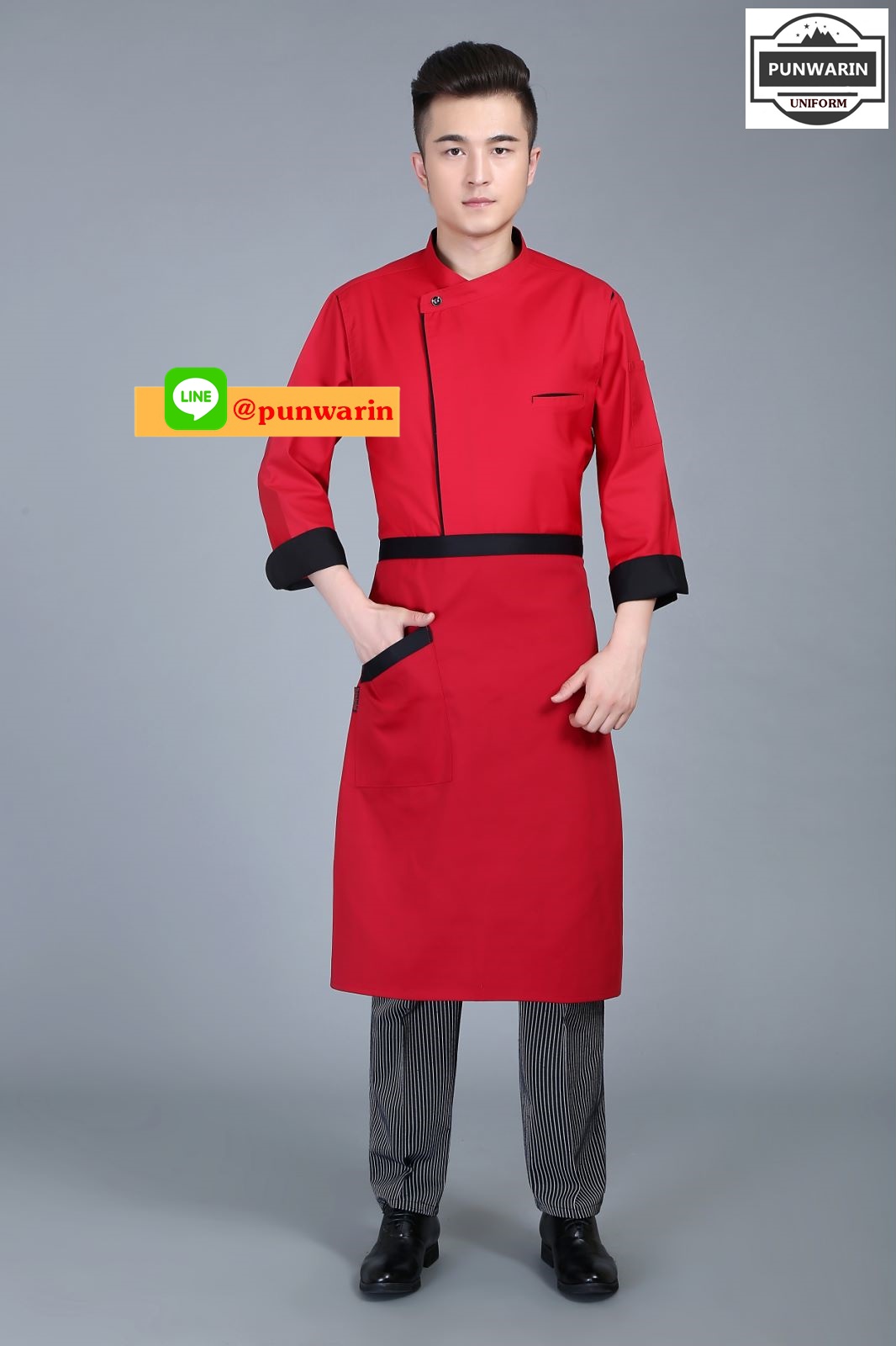 เสื้อเชฟ,เสื้อกุ๊ก,เสื้อเชฟโรงแรม,เสื้อเชฟชาย,เสื้อเชฟหญิง,ชุดเชฟโรงแรม C6603003 สีภาพ M-4XL