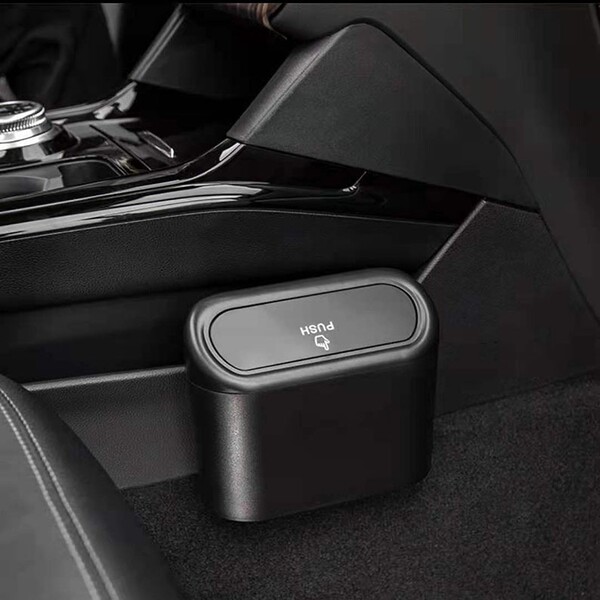 ถังขยะแขวนในรถ ถังขยะในรถฝาปิดอัตโนมัติ ขนาดกำลังดีใช้พื้นที่น้อย