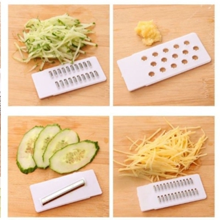 ที่สไลด์ผัก 5 in1 ที่ขูดผัก หั่น ซอย ที่ปอกผลไม้ ที่ขูดมะลกอ สไสด์มันฝรั่ง