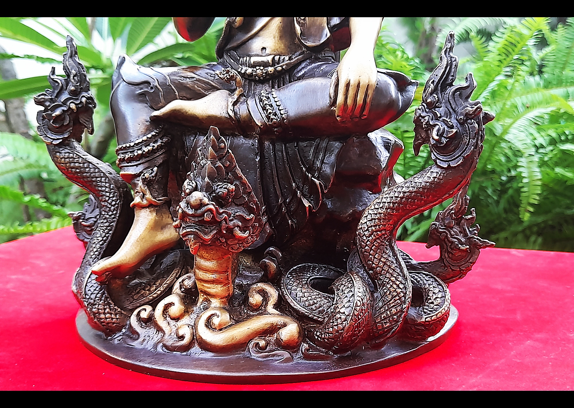 รูปหล่อ พ่อปู่ฤาษี พญานาค(ปู่ฤาษีภุชงค์ บรมครูแห่งสายพญานาคราช) (องค์ขนาดกลาง ตั้งบูชา หน้าตัก5นิ้ว ฐาน8นิ้ว สูง10นิ้ว ครึ่ง) เนื้อทองเหลือง #รับประกันแท้ #เข้าพิธีบวงสรวงแล้ว