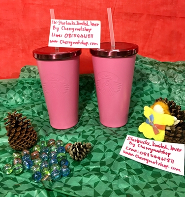 #!!Starbucks Korea Cold Cup Hot Pink 16ozเนื้อด้านน่าสัมผัส จับถนัดมือไม่ลื่น เก๋ เปรี้ยว เด่น ต้องใบนี้ค่ะ