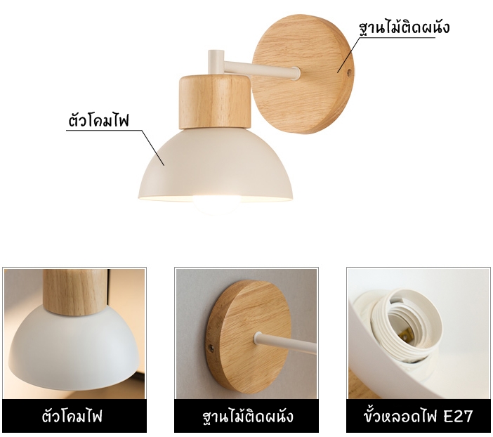 ชิ้นส่วนของโคมไฟ